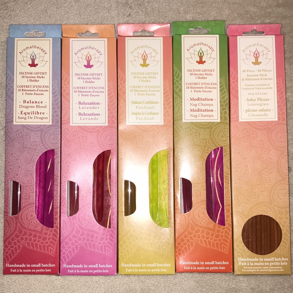 Aromatherapy Incense Giftset - Assorted Colors